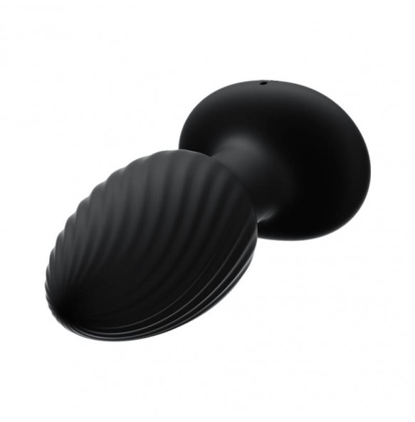 MizzZee - Rotating Vibrating Anal Butt Plug Wireless Remote (Chargeable - Black)